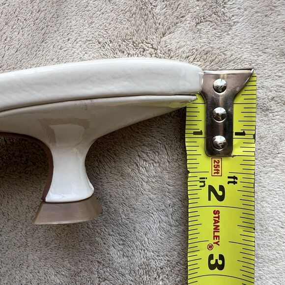 Steve Madden Gracey Bone White Kitten Heel Women 8 Pointy Toe Slingback Ruched - Picture 13 of 16